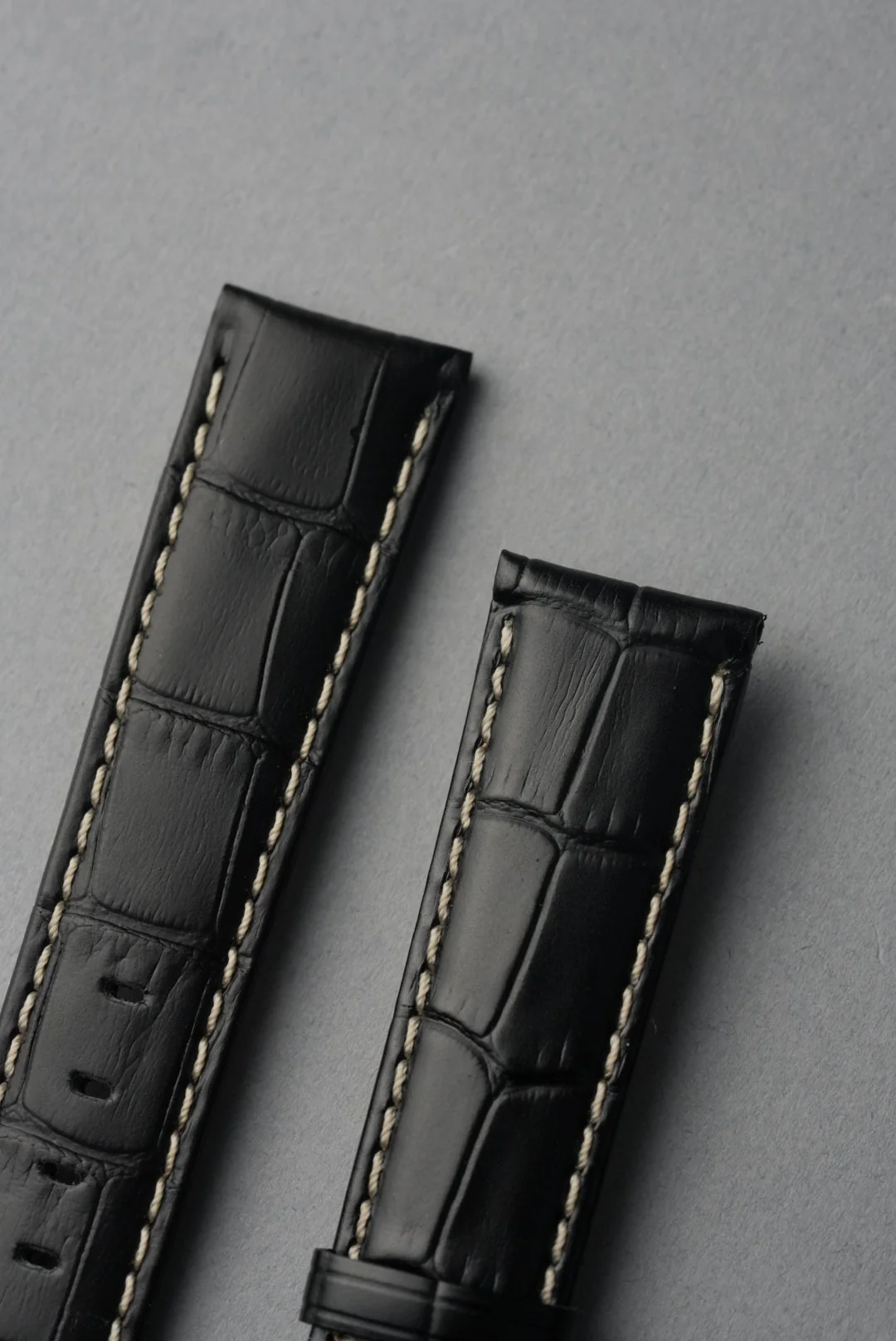 MoonSwatch 1965 Embossed Leather Strap — Black - Image 6