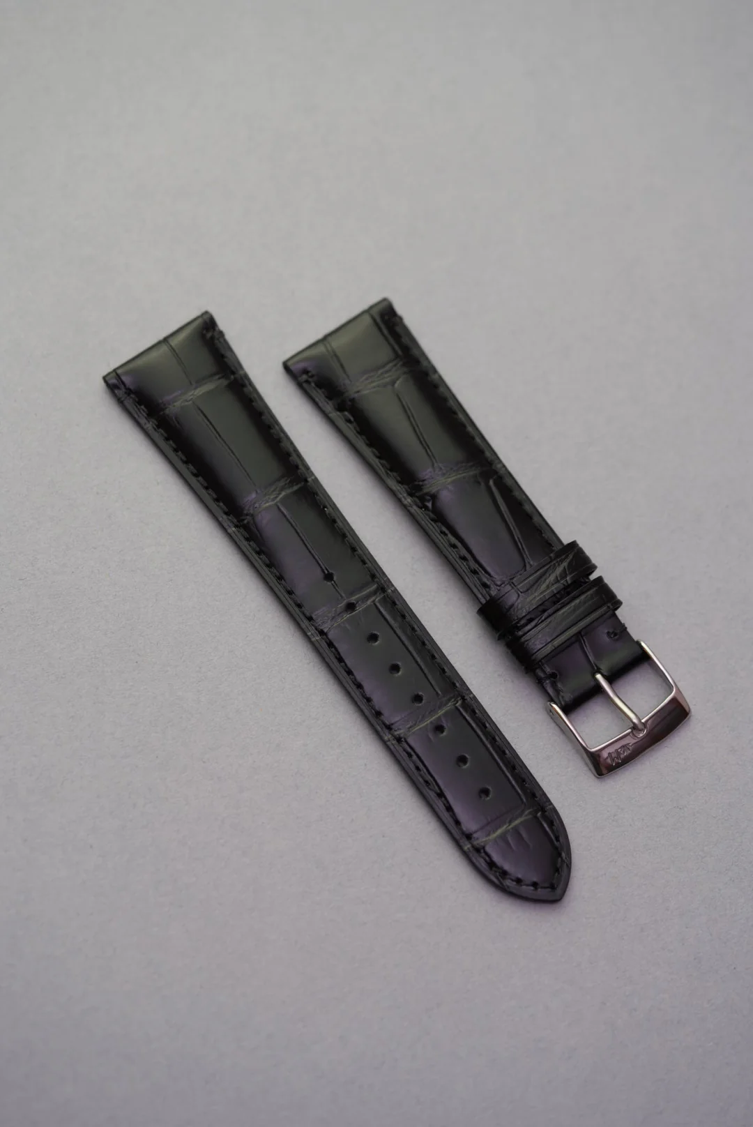 Embossed Alligator Leather Watch Strap – 18mm to 22mm (Handmade In Italy) - Image 5