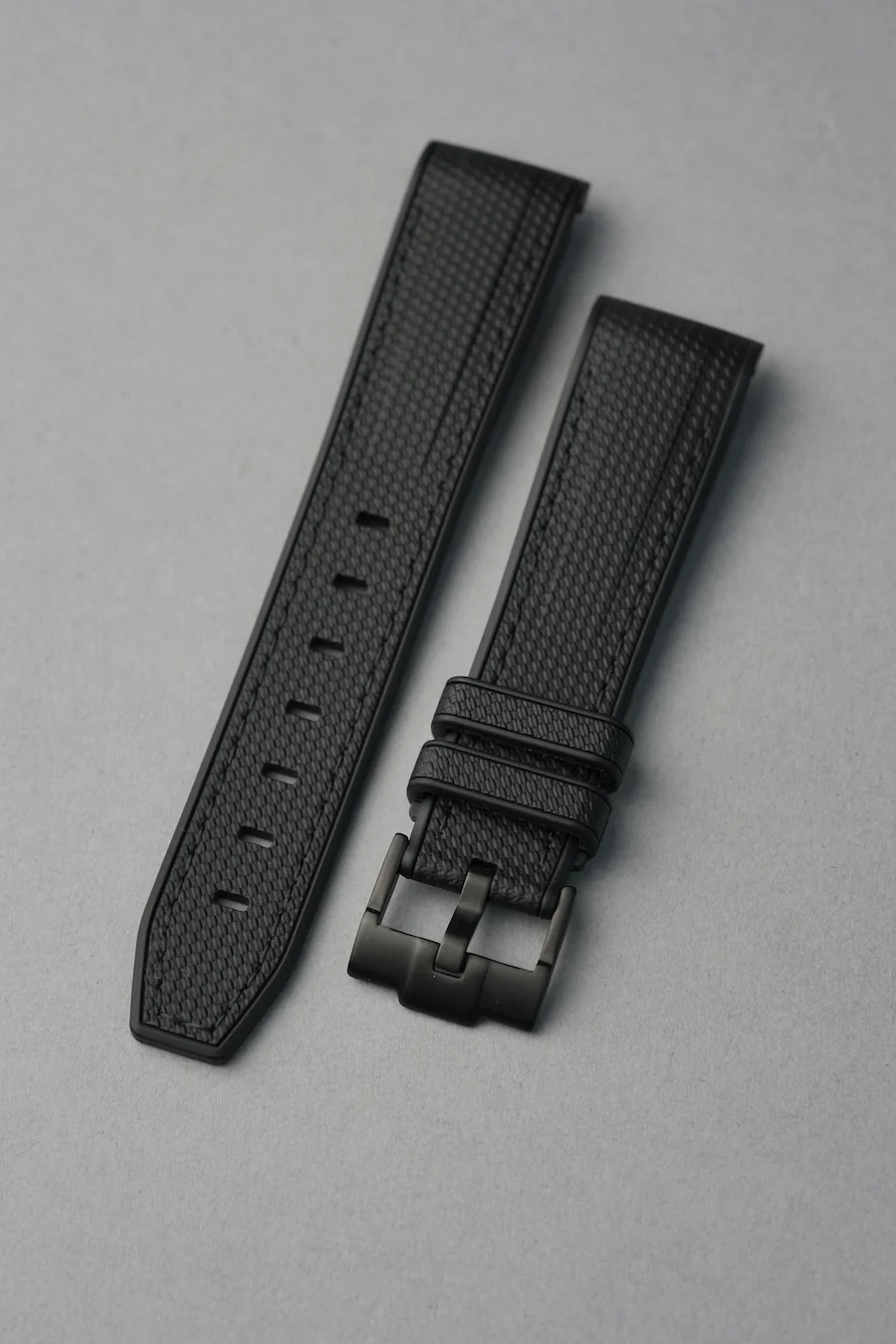 Omega Speedmaster Curved Rubber Strap — Black - Image 7