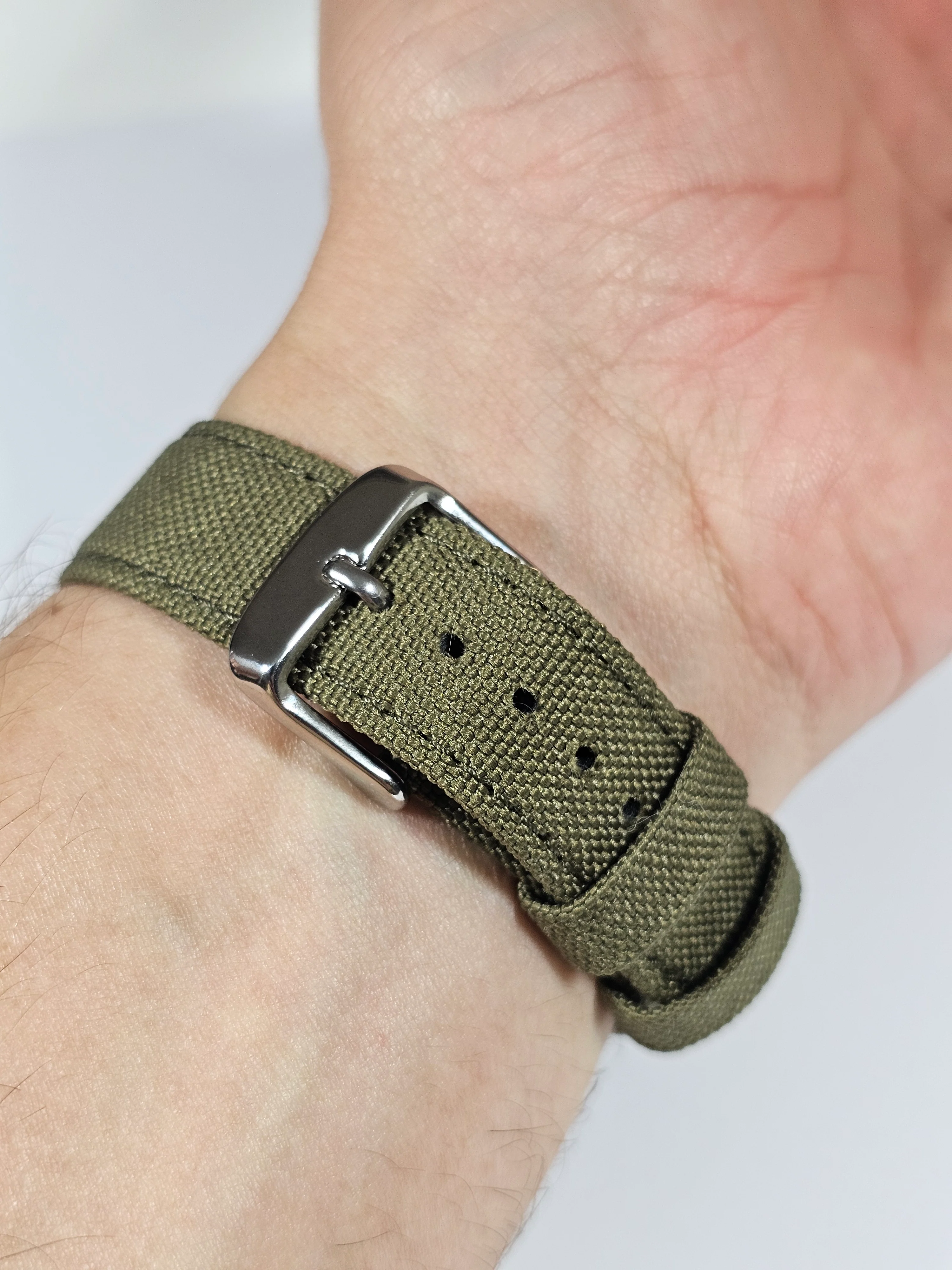 MoonSwatch Mercury Canvas Strap — Khaki - Image 5