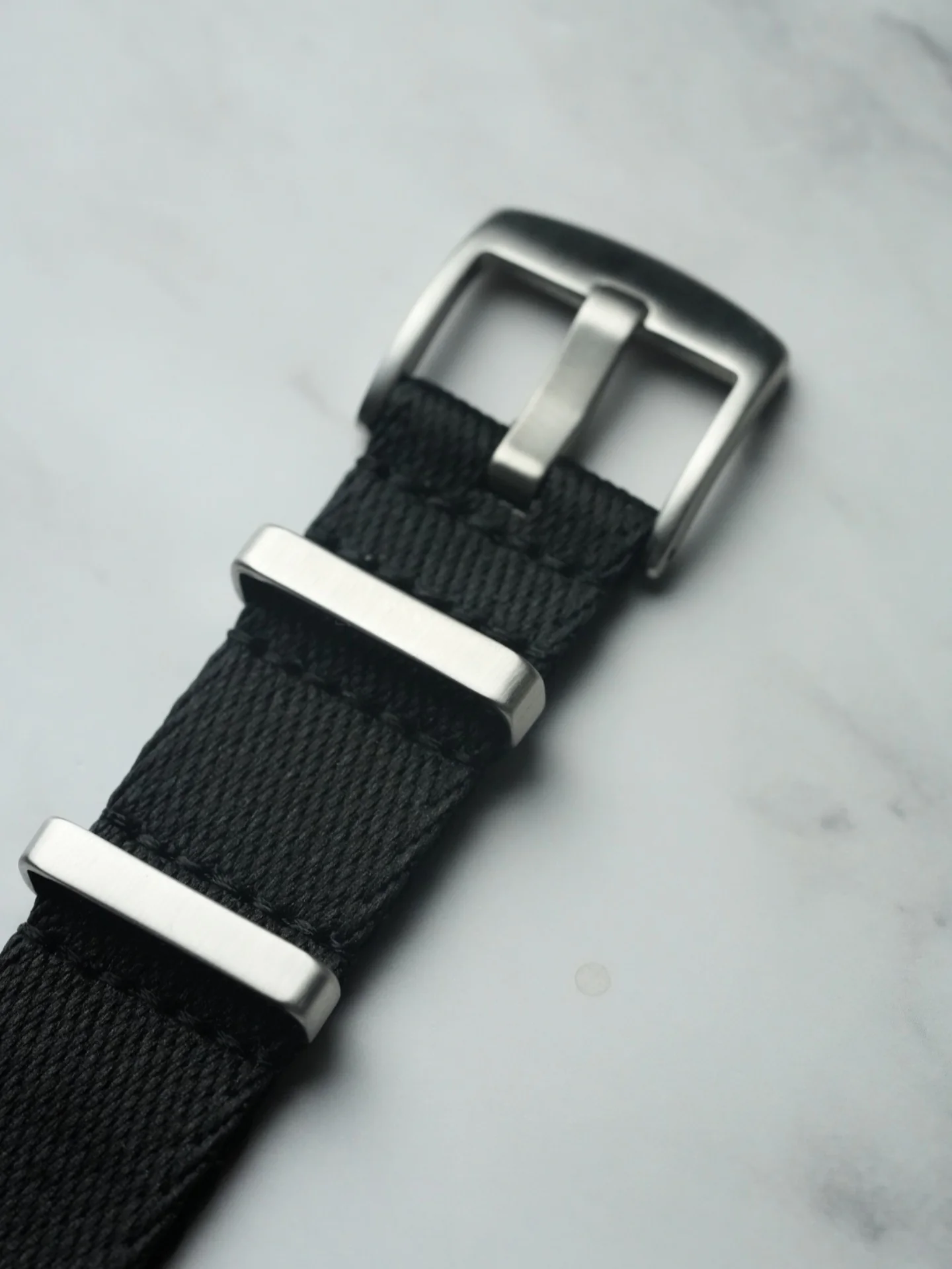 Military Fabric Strap for Omega x Swatch MoonSwatch – Mission to EarthPhase – Black - Image 5