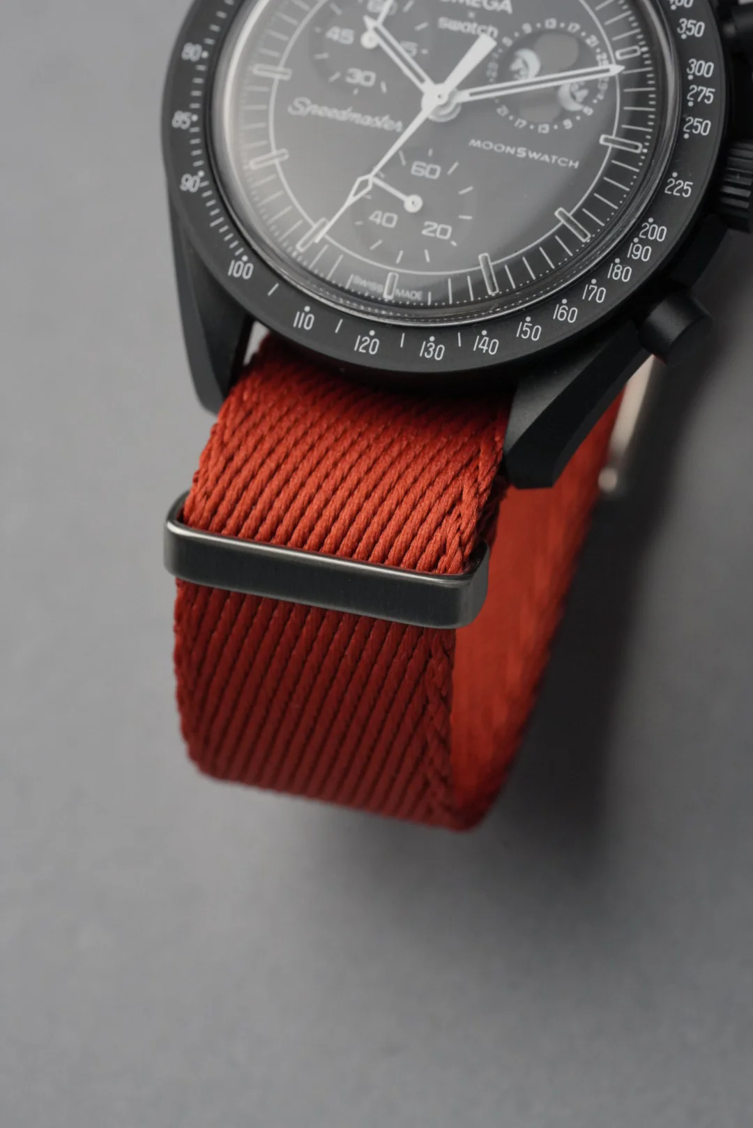 Military Fabric Strap for Omega x Swatch MoonSwatch – Mission to the MoonPhase – Copper - Image 15