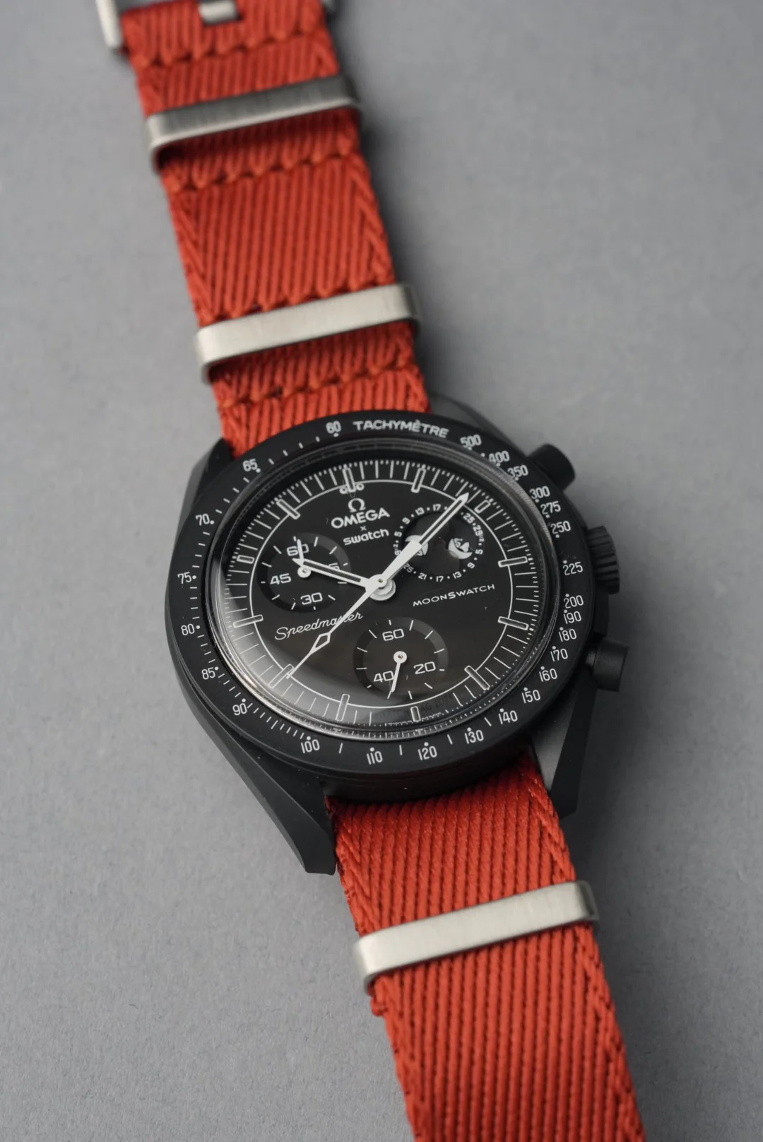Military Fabric Strap for Omega x Swatch MoonSwatch – Mission to the MoonPhase – Copper - Image 10