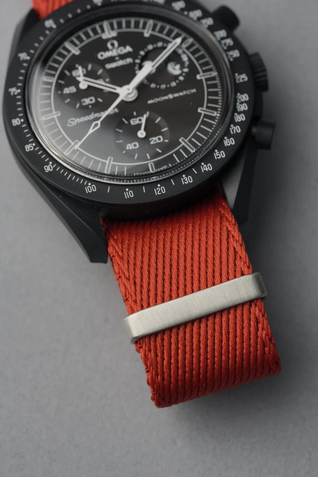 Military Fabric Strap for Omega x Swatch MoonSwatch – Mission to the MoonPhase – Copper - Image 11