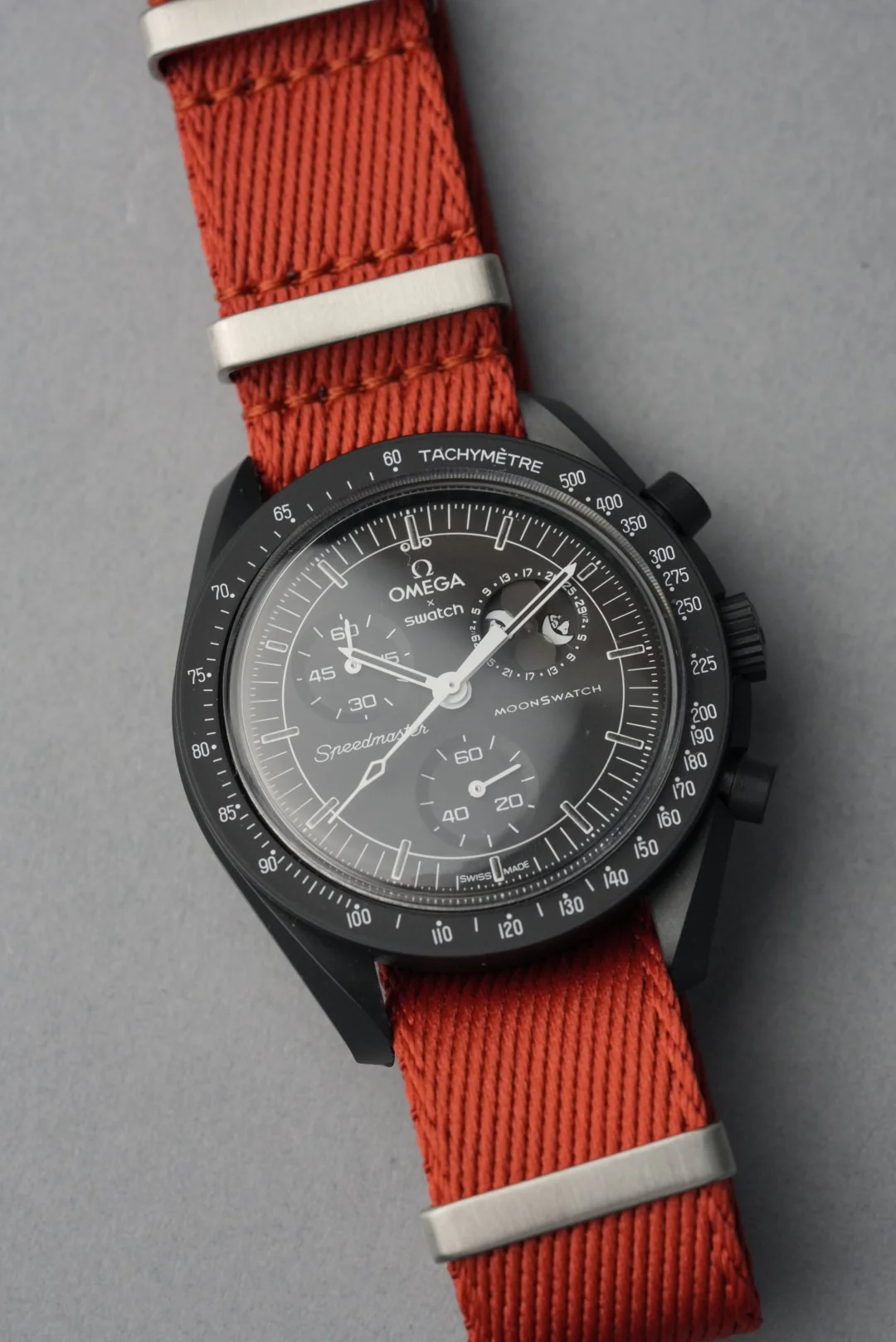 Military Fabric Strap for Omega x Swatch MoonSwatch – Mission to the MoonPhase – Copper - Image 14
