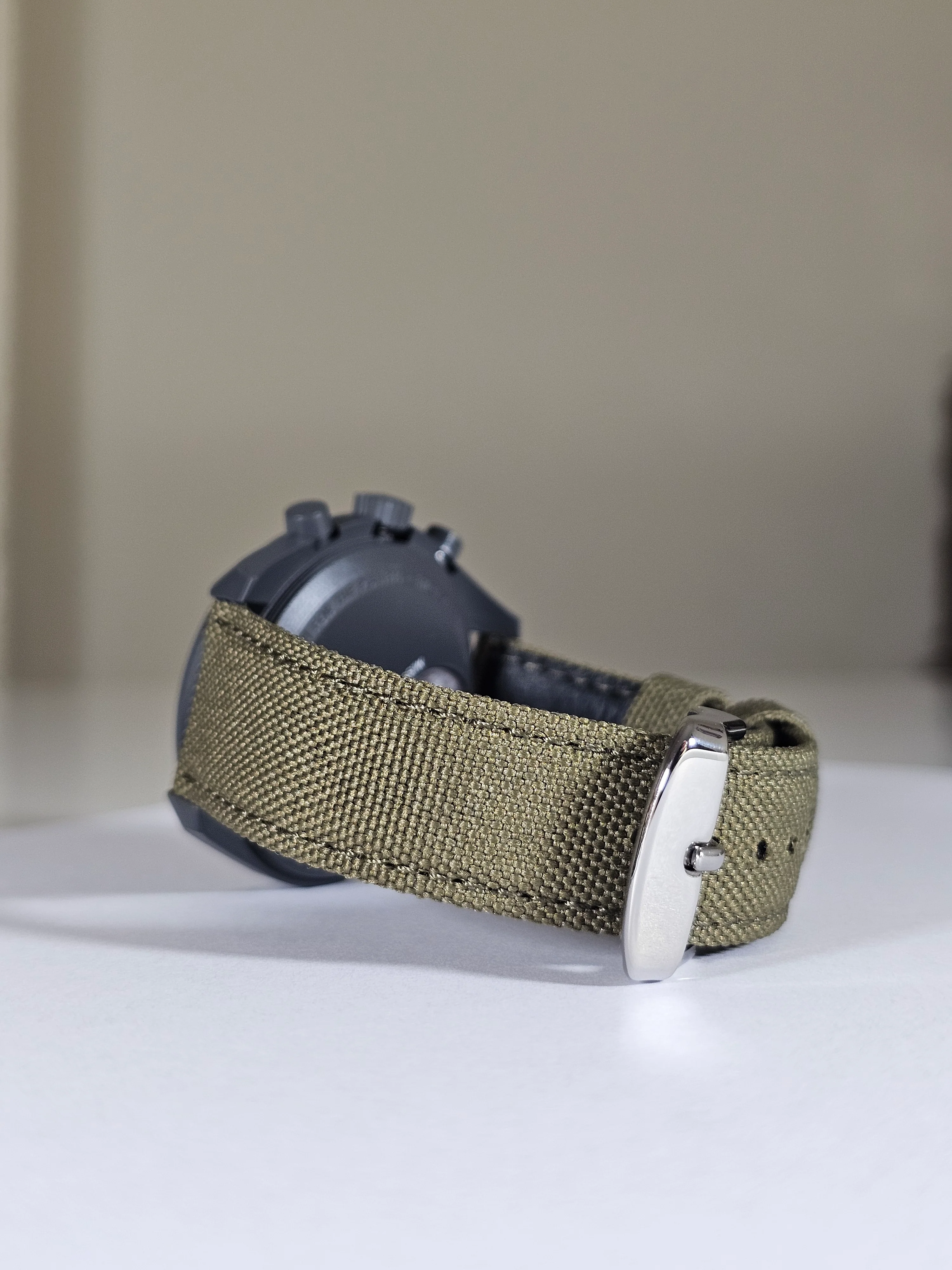 MoonSwatch Mercury Canvas Strap — Khaki - Image 7