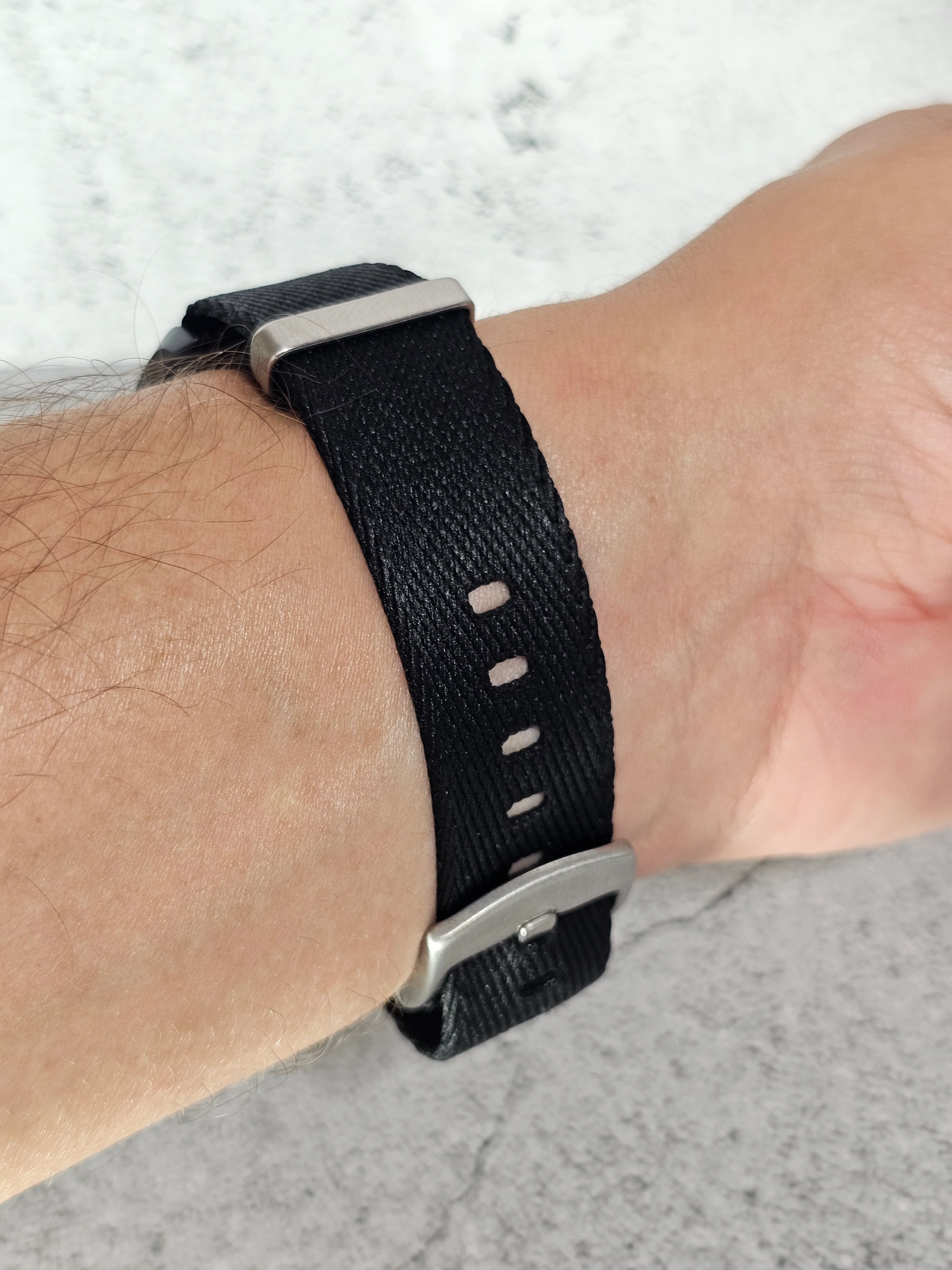 MoonSwatch Mercury Military Fabric Strap – Black - Image 7