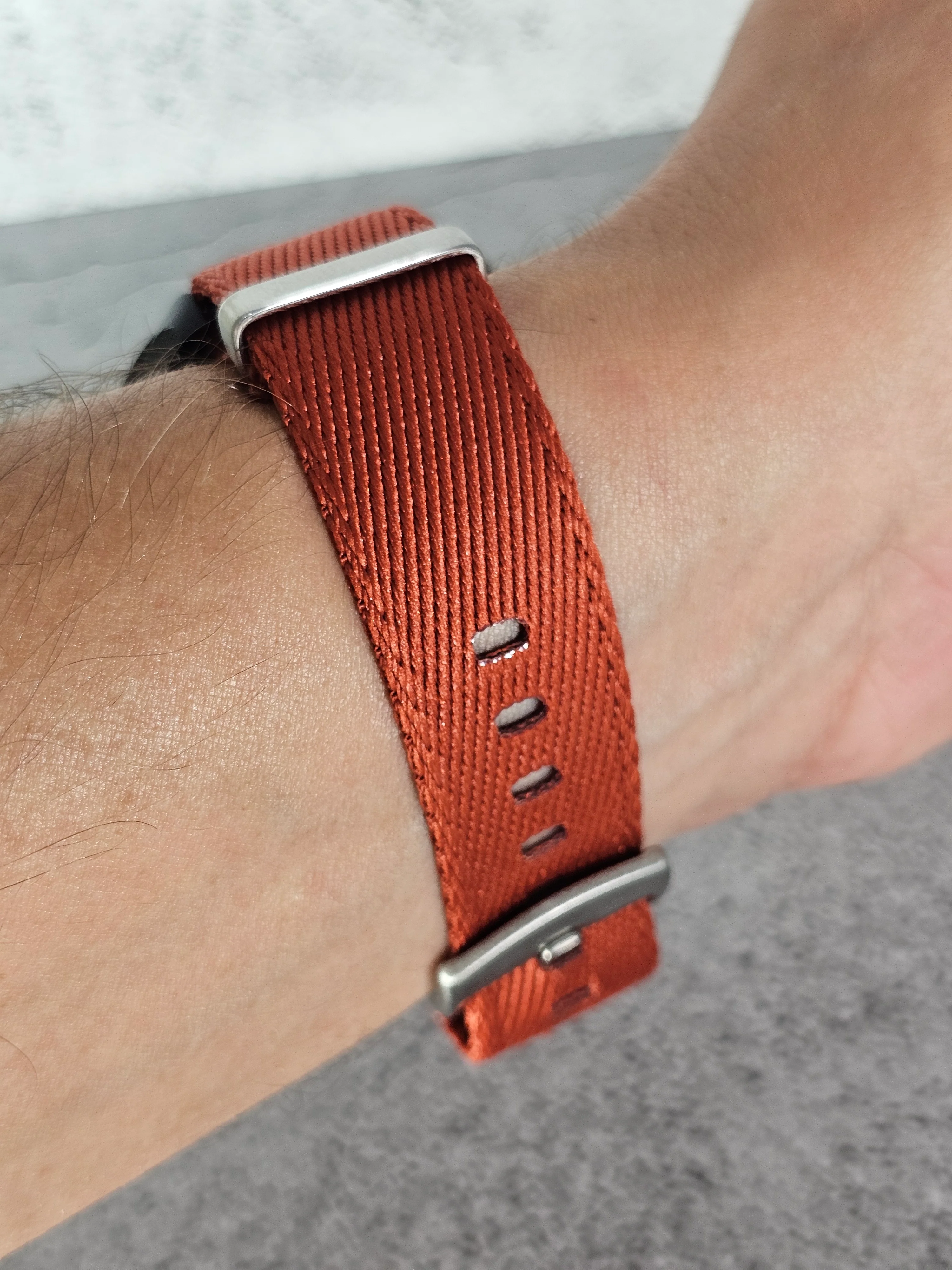 Military Fabric Strap for Omega x Swatch MoonSwatch – Mission to the MoonPhase – Copper - Image 6