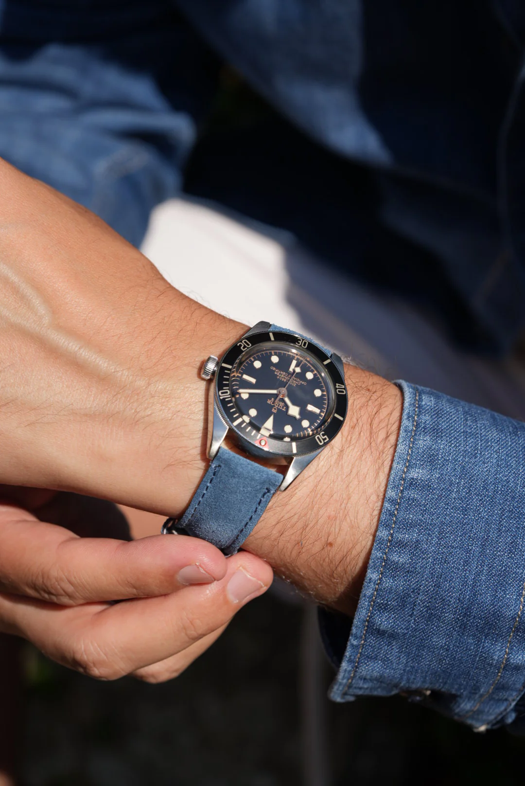 Tudor Black Bay Suede Leather Strap Replacement - Image 10