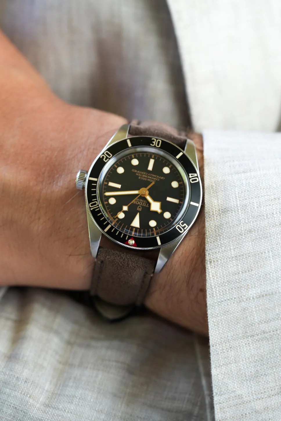 Tudor Black Bay Suede Leather Strap Replacement - Image 9