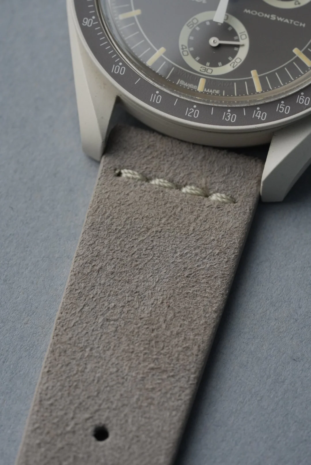 MoonSwatch Desert Suede Strap — Ash - Image 3