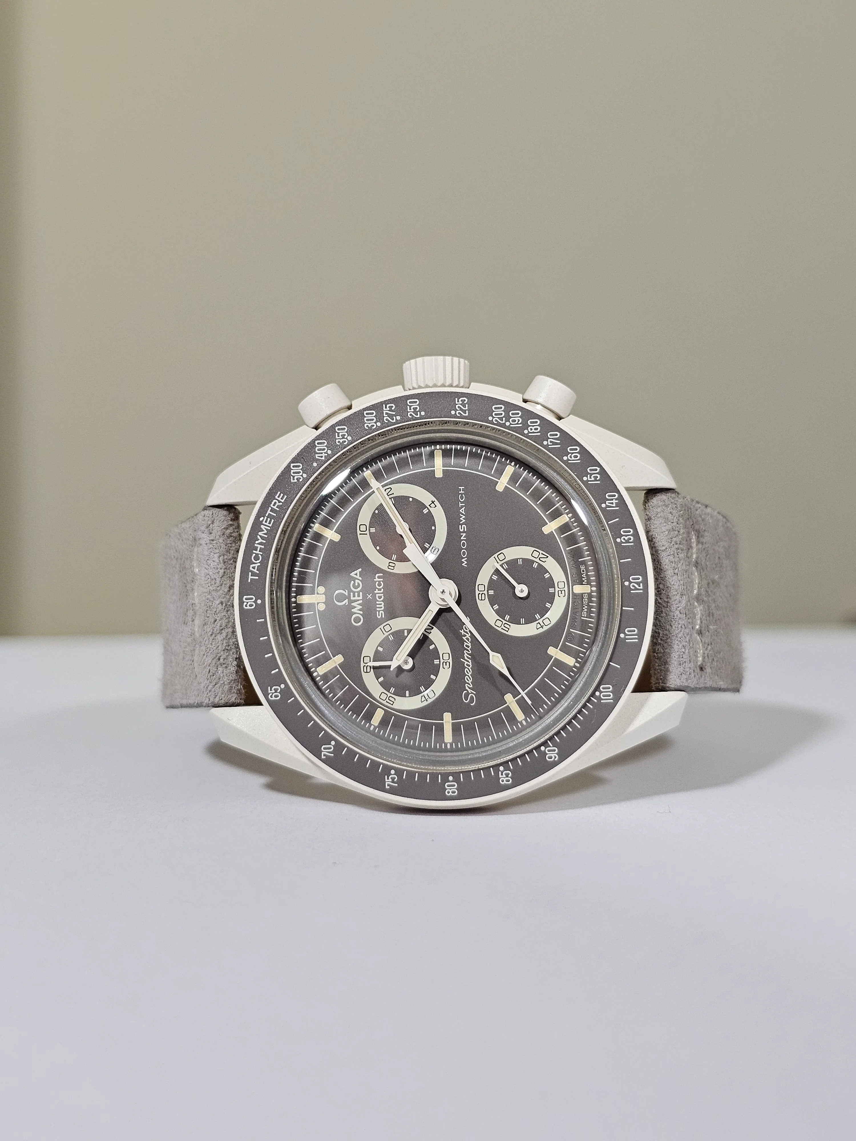 MoonSwatch Desert Suede Strap — Ash - Image 5