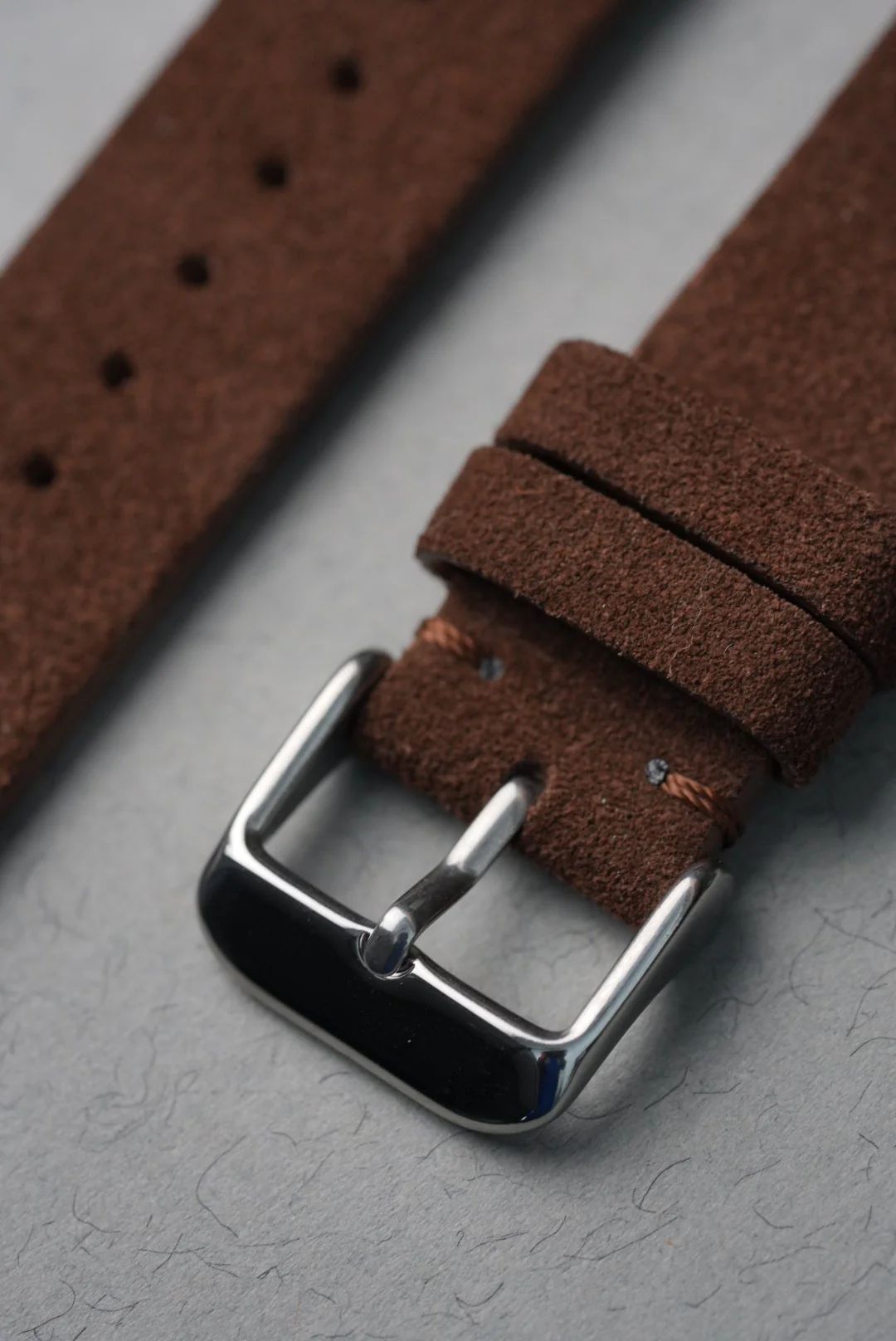 MoonSwatch Saturn Suede Strap — Brown - Image 9