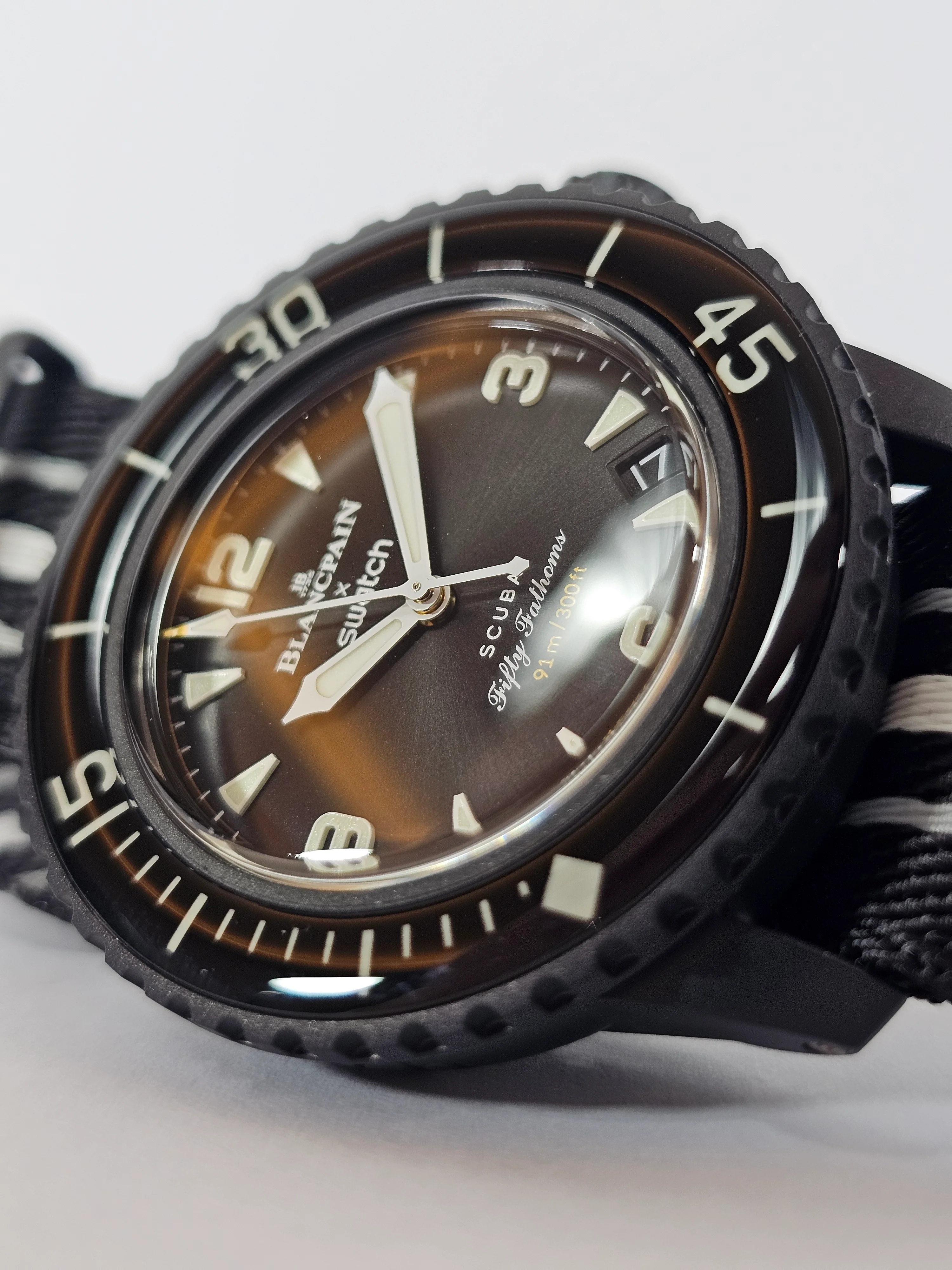 Blancpain X Swatch Fifty Fathoms Scuba Collection: Ocean of Storms SO35B400 - Image 7