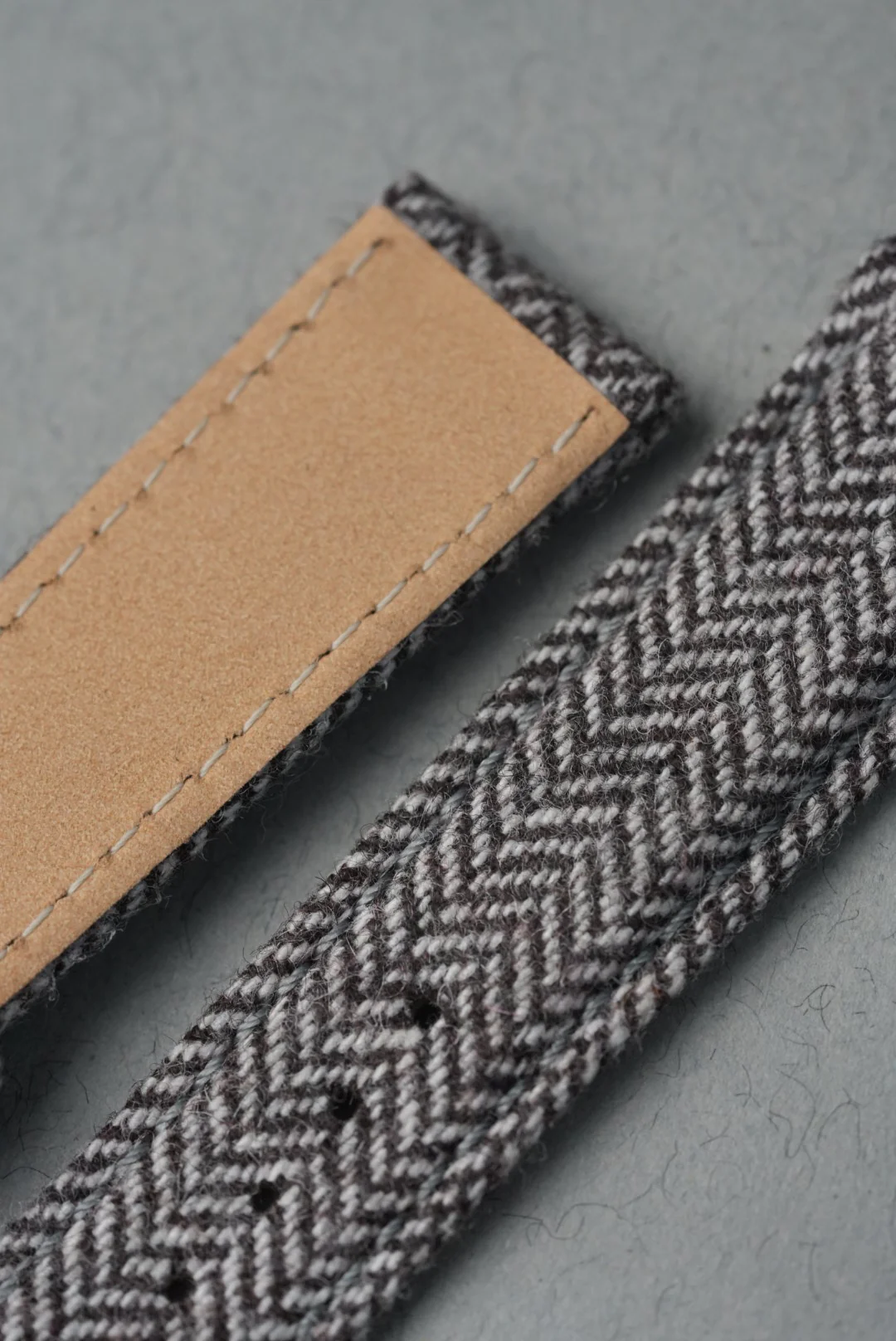 MoonSwatch Saturn Tweed Strap — Brown Herringbone - Image 5