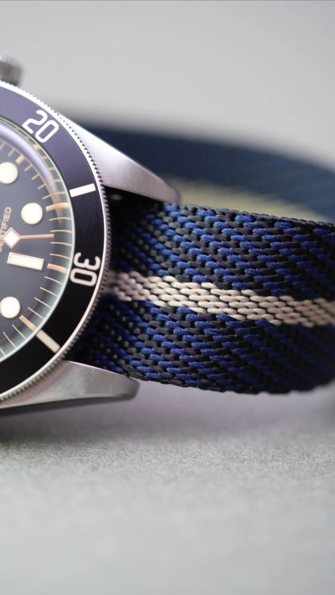 Tudor Black Bay Woven Nylon Fabric NATO Strap - Image 9