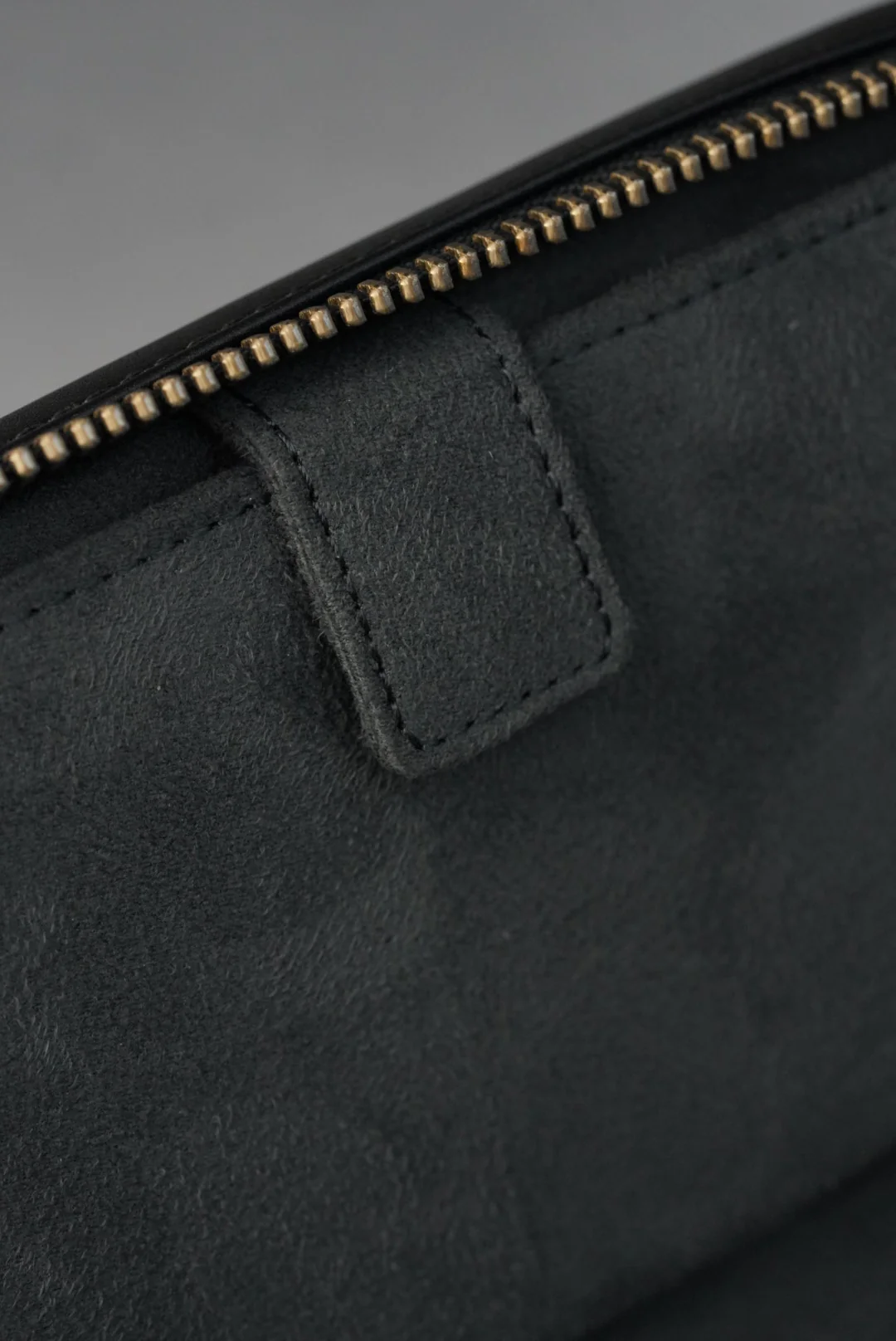 Leather Zip Pouch for Two Watches - Black - Image 4