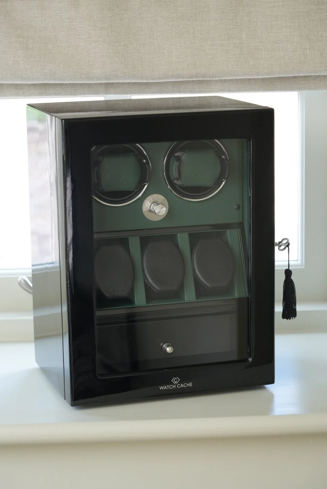 Watch Winder Cabinet – Gloss Piano Finish - Image 16
